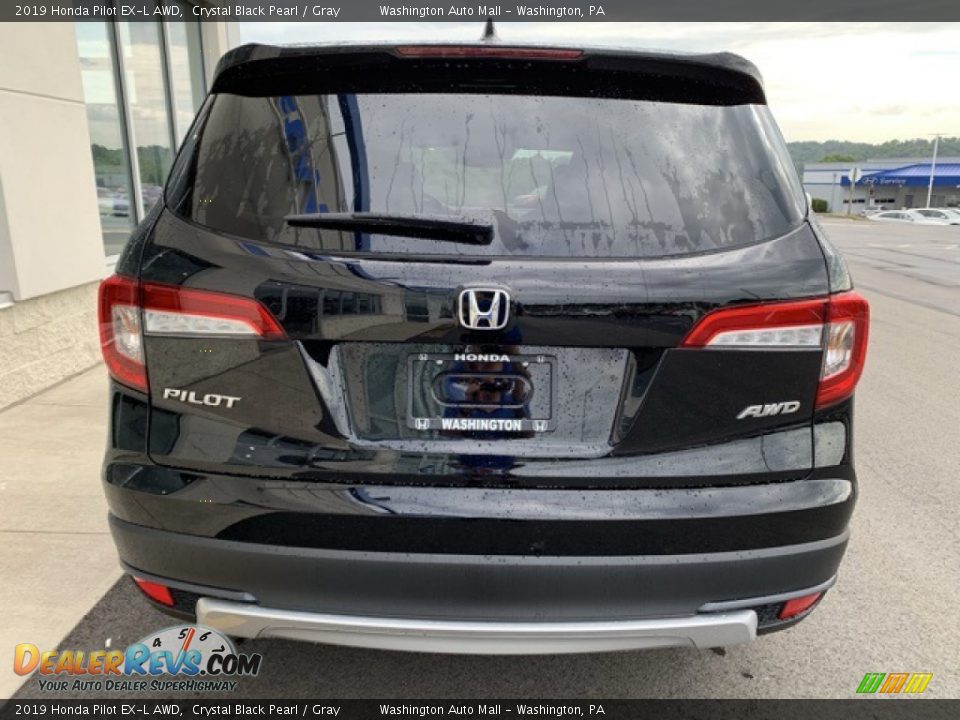 2019 Honda Pilot EX-L AWD Crystal Black Pearl / Gray Photo #6