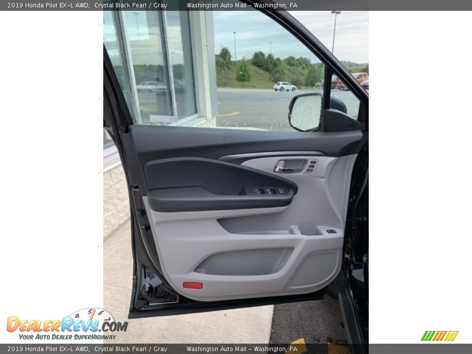 2019 Honda Pilot EX-L AWD Crystal Black Pearl / Gray Photo #10
