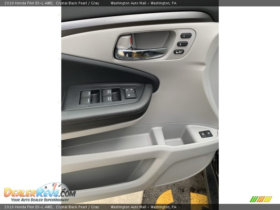 2019 Honda Pilot EX-L AWD Crystal Black Pearl / Gray Photo #11