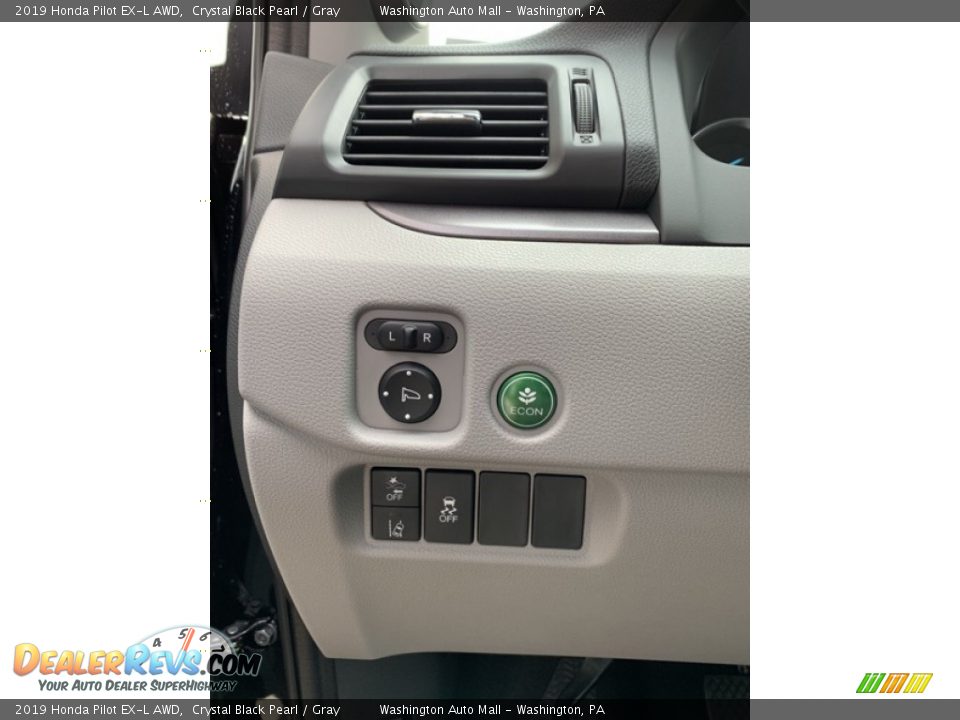 2019 Honda Pilot EX-L AWD Crystal Black Pearl / Gray Photo #12