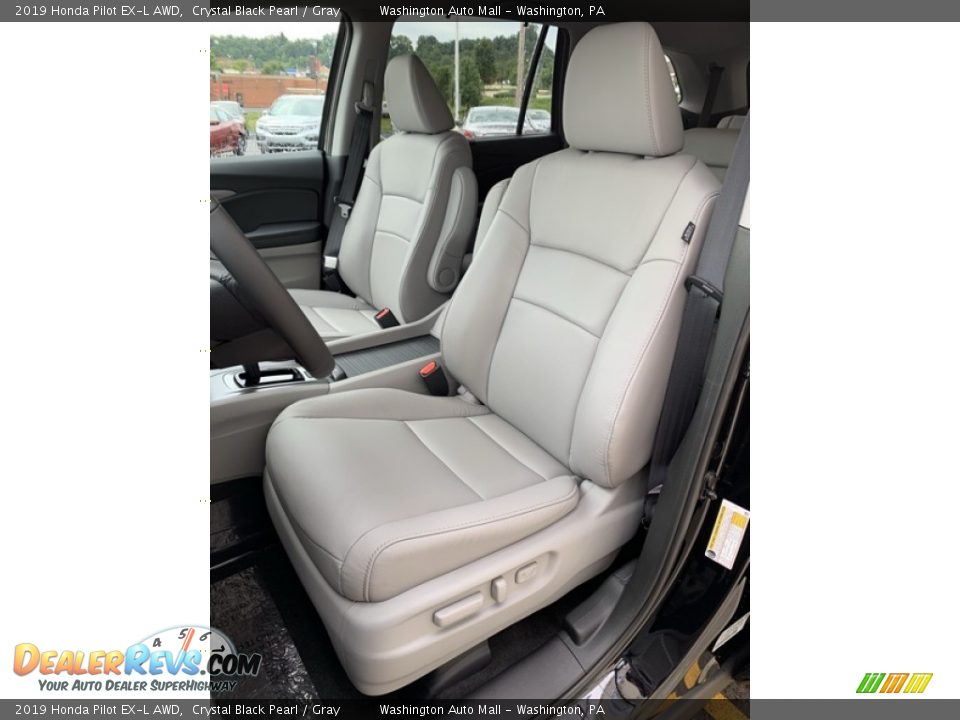 2019 Honda Pilot EX-L AWD Crystal Black Pearl / Gray Photo #14