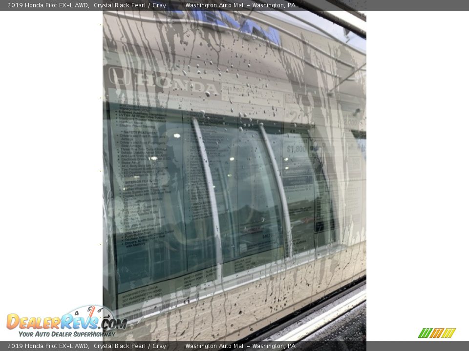 2019 Honda Pilot EX-L AWD Crystal Black Pearl / Gray Photo #15