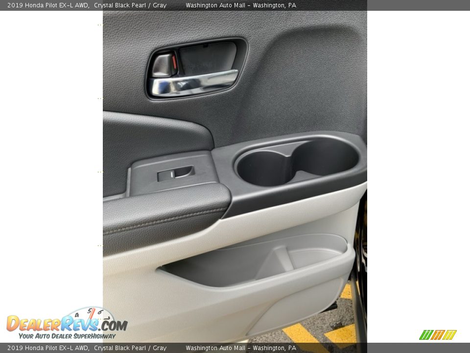 2019 Honda Pilot EX-L AWD Crystal Black Pearl / Gray Photo #17