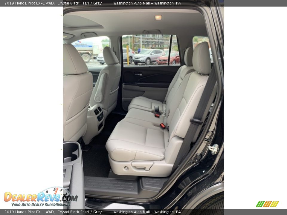2019 Honda Pilot EX-L AWD Crystal Black Pearl / Gray Photo #19