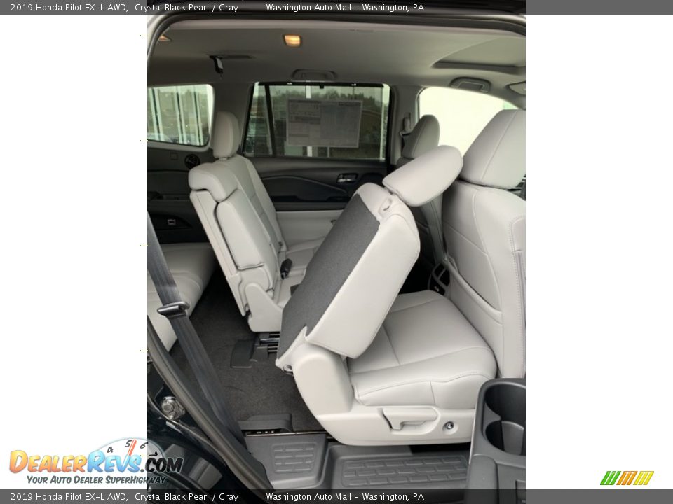 2019 Honda Pilot EX-L AWD Crystal Black Pearl / Gray Photo #28