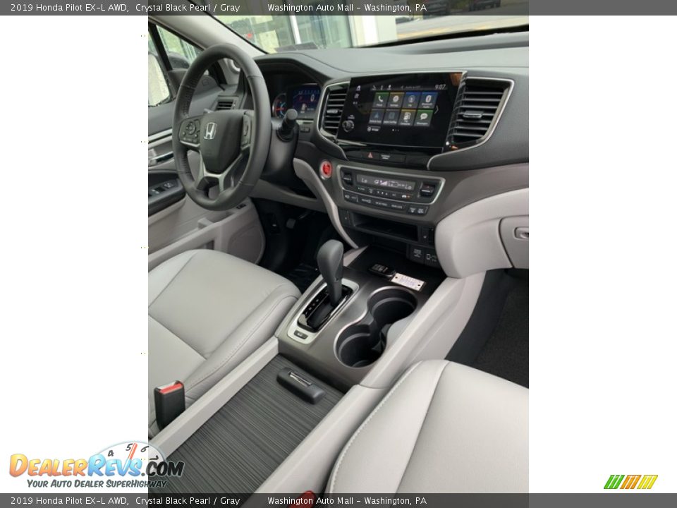 2019 Honda Pilot EX-L AWD Crystal Black Pearl / Gray Photo #33