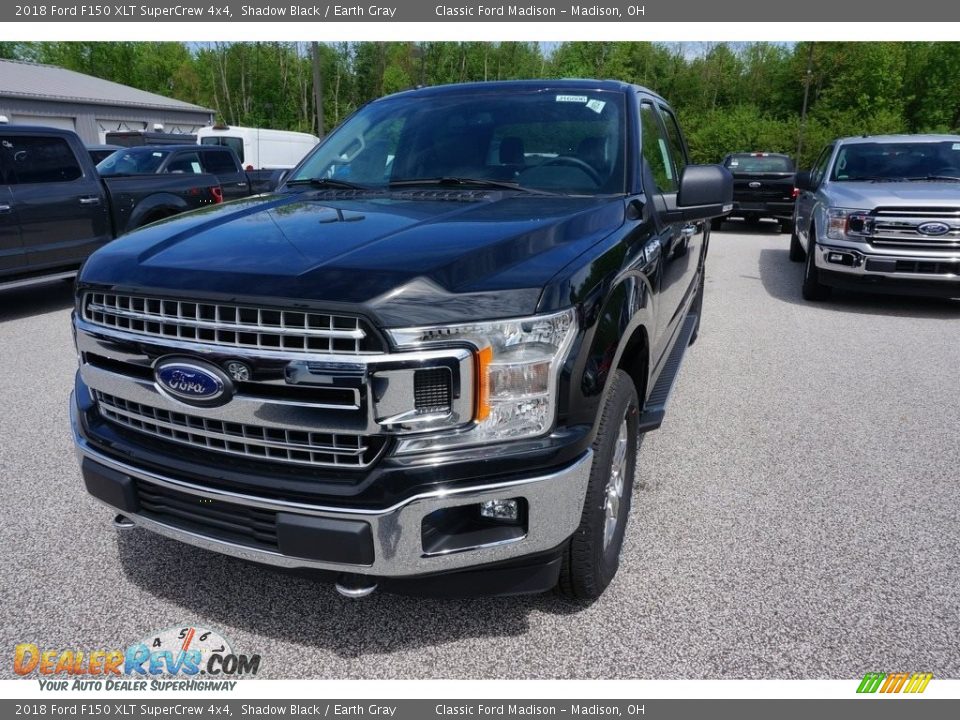 2018 Ford F150 XLT SuperCrew 4x4 Shadow Black / Earth Gray Photo #1