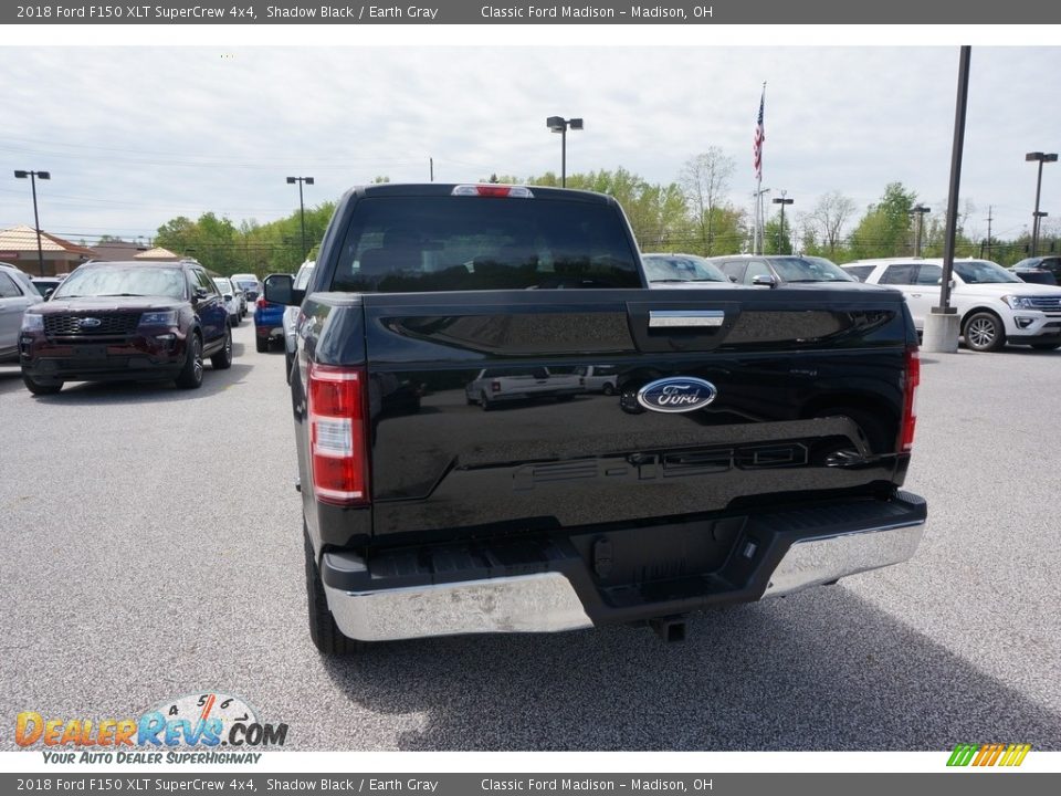 2018 Ford F150 XLT SuperCrew 4x4 Shadow Black / Earth Gray Photo #3