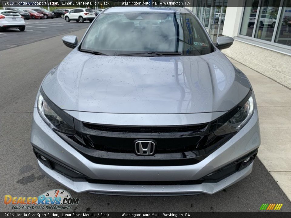 2019 Honda Civic Sport Sedan Lunar Silver Metallic / Black Photo #3