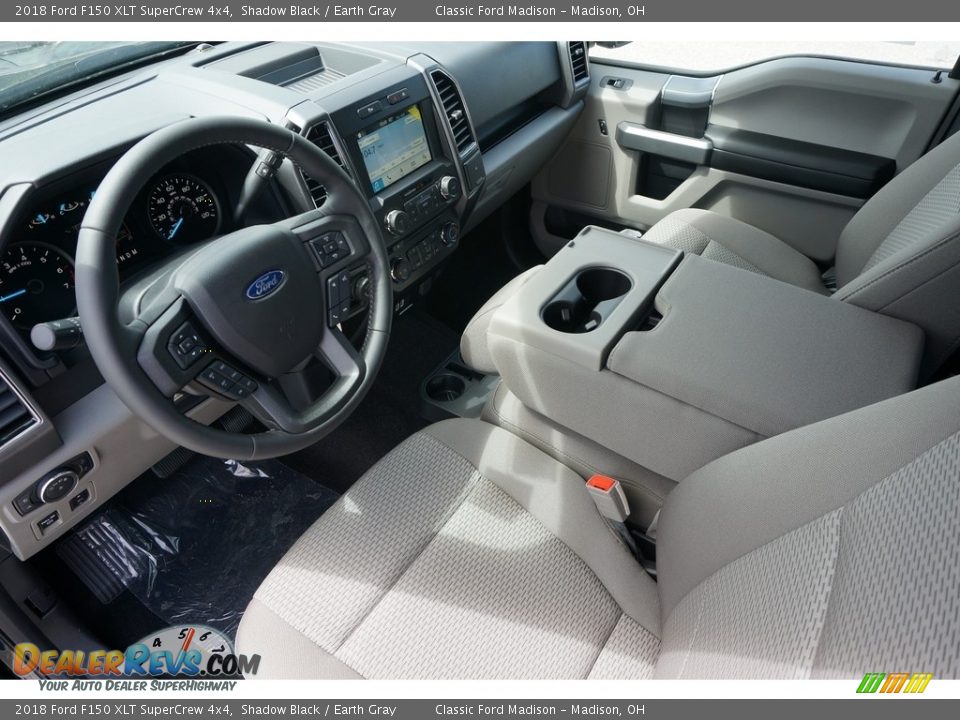 2018 Ford F150 XLT SuperCrew 4x4 Shadow Black / Earth Gray Photo #4