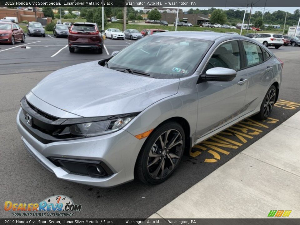 2019 Honda Civic Sport Sedan Lunar Silver Metallic / Black Photo #4