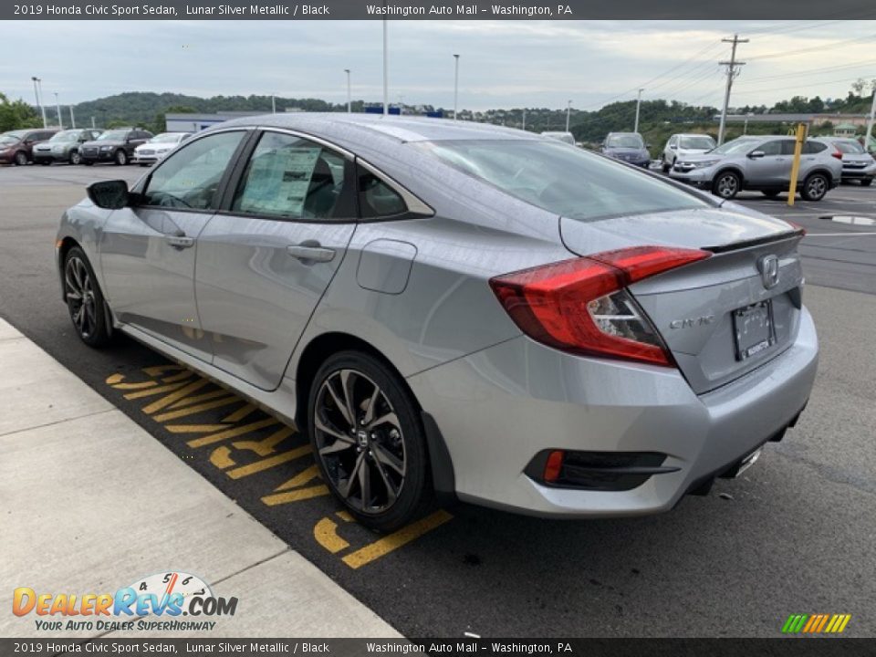 2019 Honda Civic Sport Sedan Lunar Silver Metallic / Black Photo #5