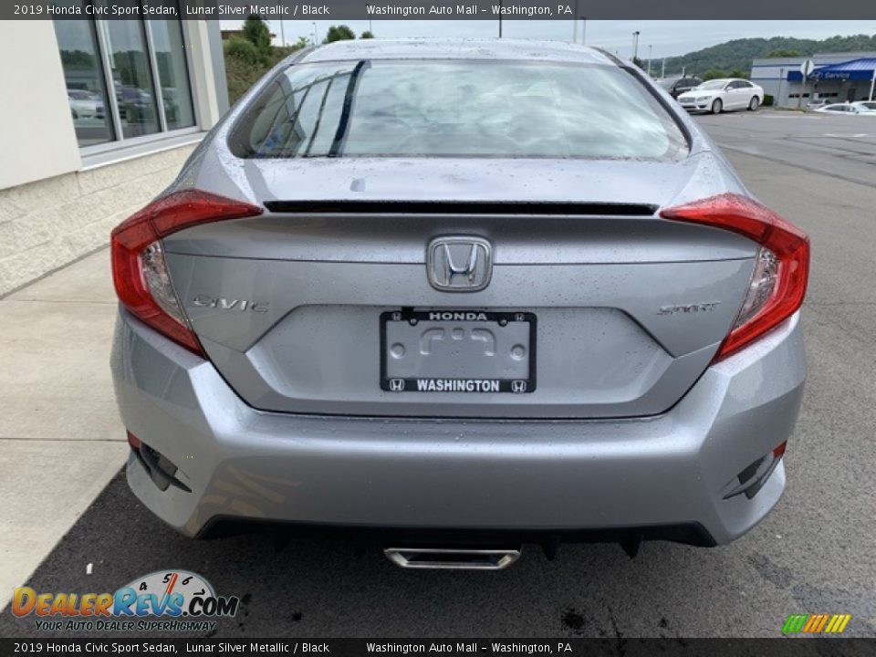 2019 Honda Civic Sport Sedan Lunar Silver Metallic / Black Photo #6