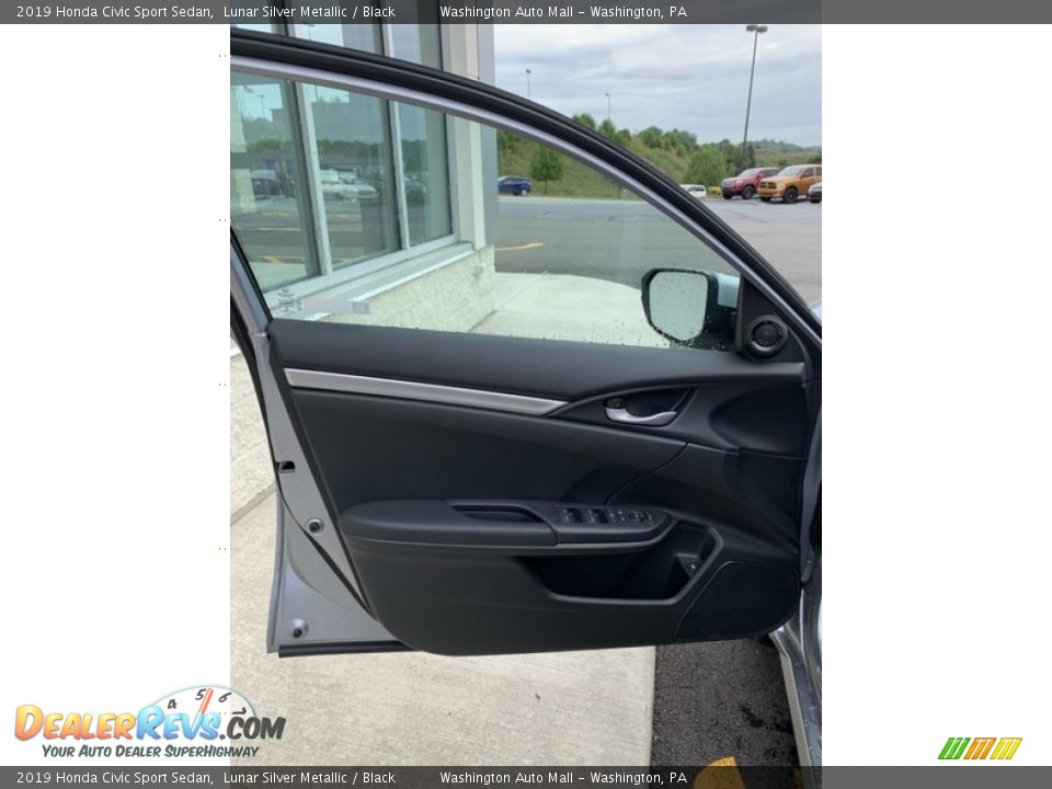 2019 Honda Civic Sport Sedan Lunar Silver Metallic / Black Photo #10