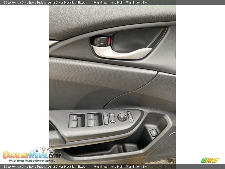 2019 Honda Civic Sport Sedan Lunar Silver Metallic / Black Photo #11