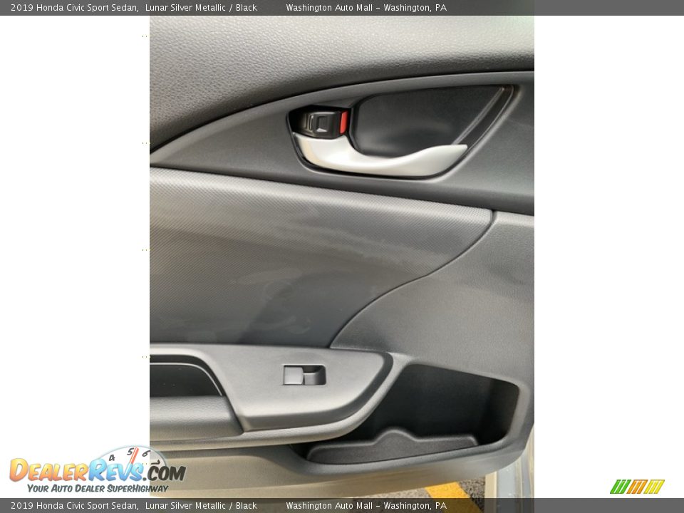 2019 Honda Civic Sport Sedan Lunar Silver Metallic / Black Photo #17