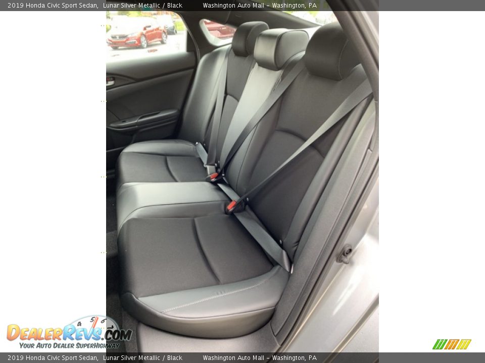 2019 Honda Civic Sport Sedan Lunar Silver Metallic / Black Photo #18