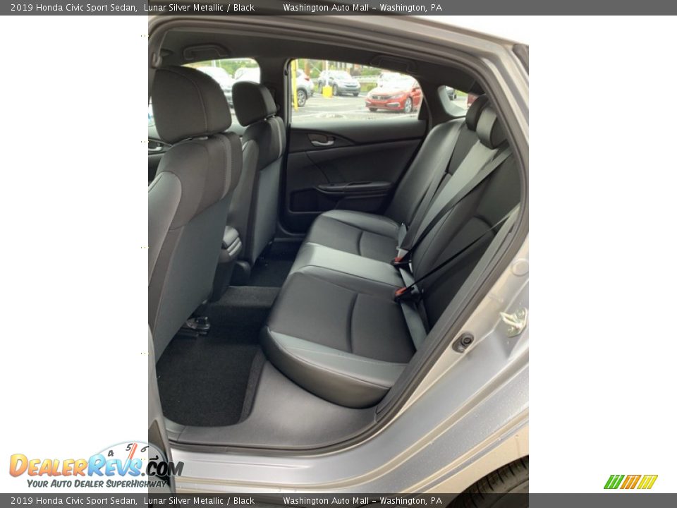 2019 Honda Civic Sport Sedan Lunar Silver Metallic / Black Photo #19