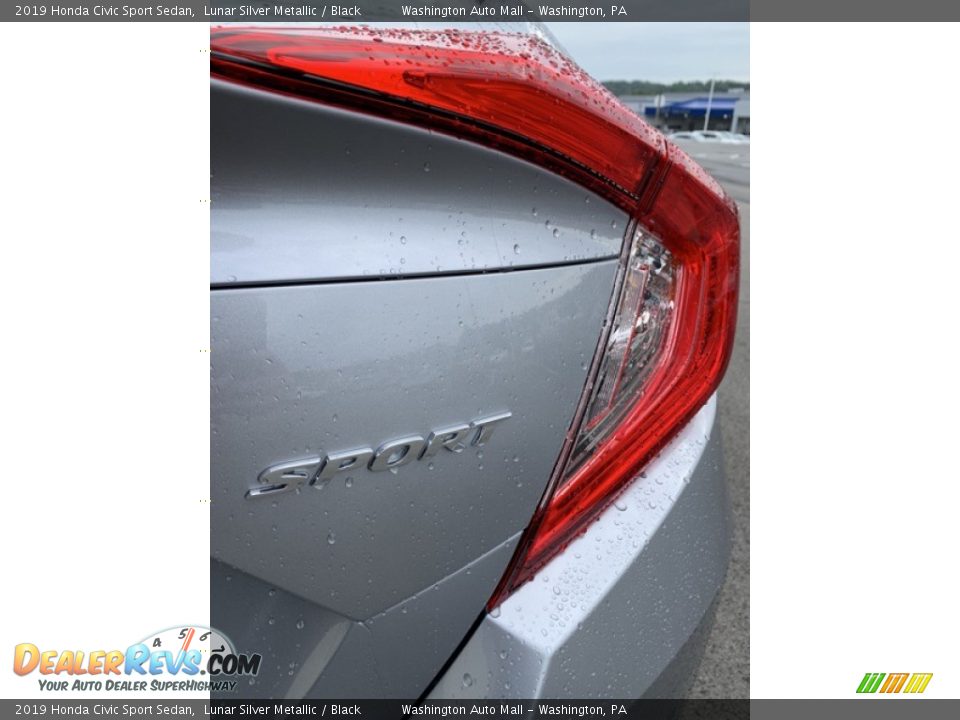 2019 Honda Civic Sport Sedan Lunar Silver Metallic / Black Photo #22