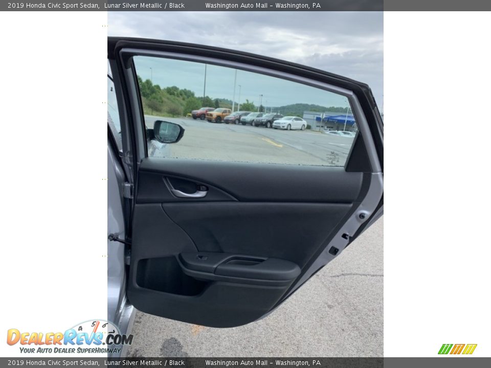 2019 Honda Civic Sport Sedan Lunar Silver Metallic / Black Photo #23