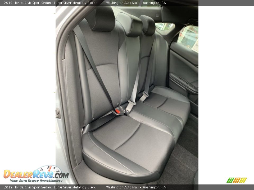 2019 Honda Civic Sport Sedan Lunar Silver Metallic / Black Photo #24
