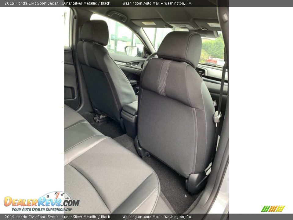 2019 Honda Civic Sport Sedan Lunar Silver Metallic / Black Photo #25
