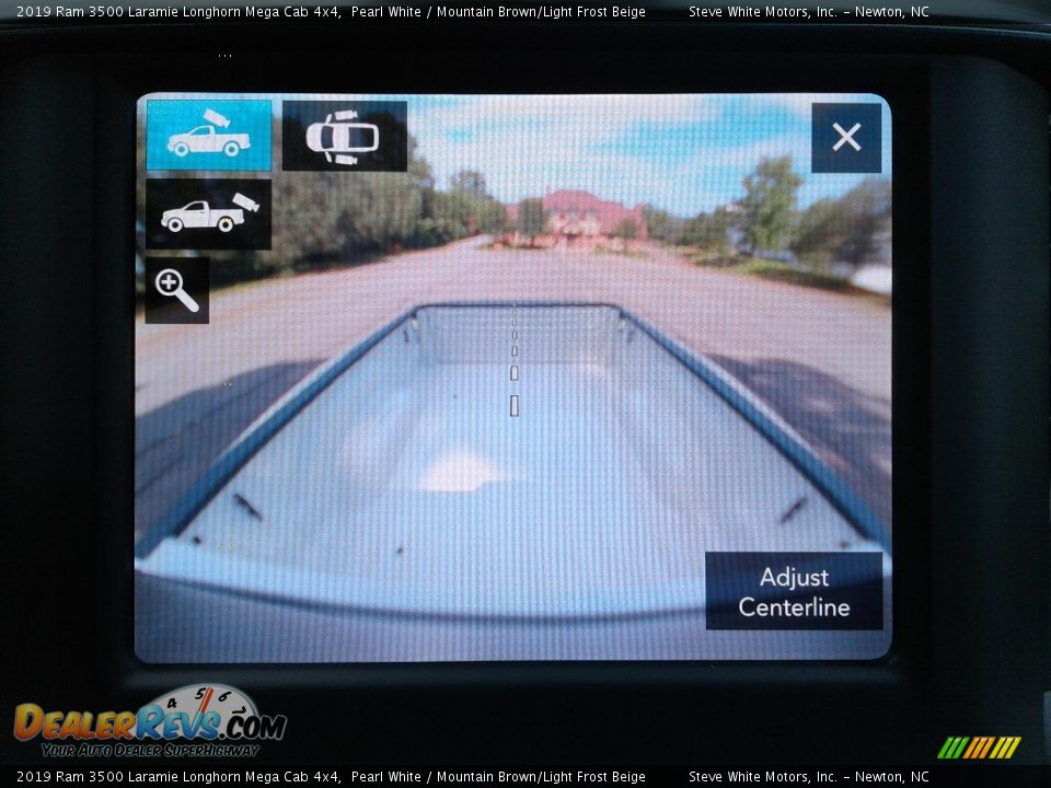 2019 Ram 3500 Laramie Longhorn Mega Cab 4x4 Pearl White / Mountain Brown/Light Frost Beige Photo #23