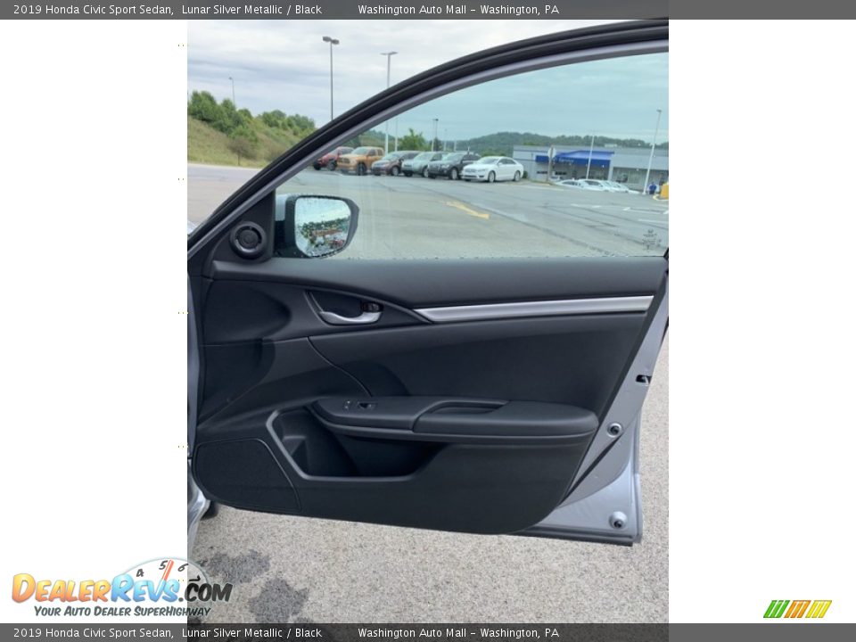 2019 Honda Civic Sport Sedan Lunar Silver Metallic / Black Photo #26