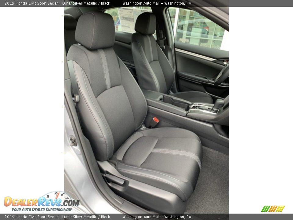 2019 Honda Civic Sport Sedan Lunar Silver Metallic / Black Photo #27