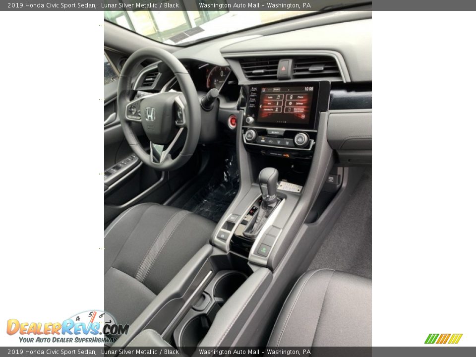 2019 Honda Civic Sport Sedan Lunar Silver Metallic / Black Photo #28