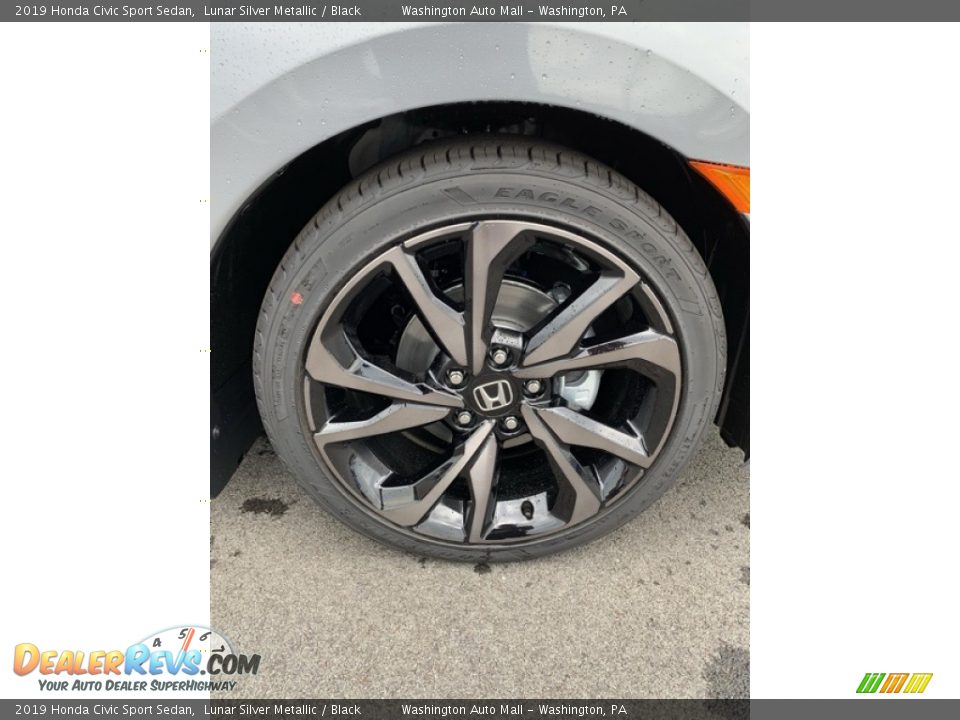 2019 Honda Civic Sport Sedan Lunar Silver Metallic / Black Photo #29