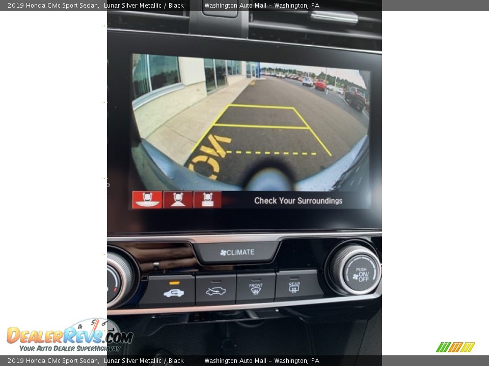 2019 Honda Civic Sport Sedan Lunar Silver Metallic / Black Photo #32