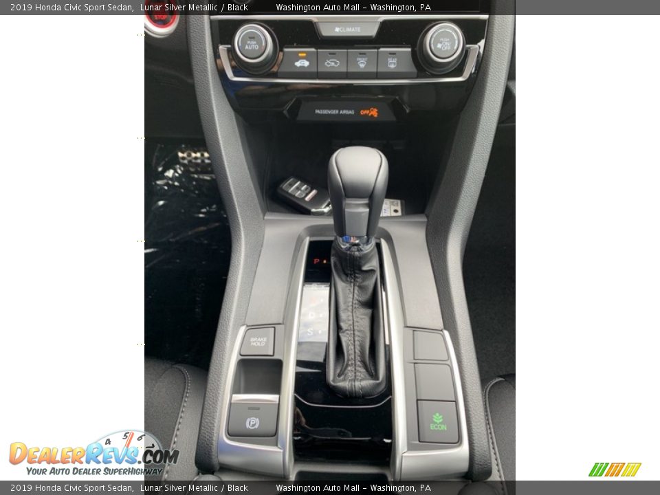 2019 Honda Civic Sport Sedan Lunar Silver Metallic / Black Photo #33