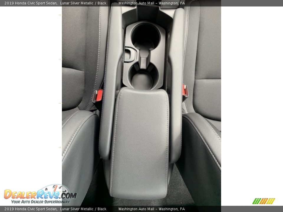 2019 Honda Civic Sport Sedan Lunar Silver Metallic / Black Photo #34