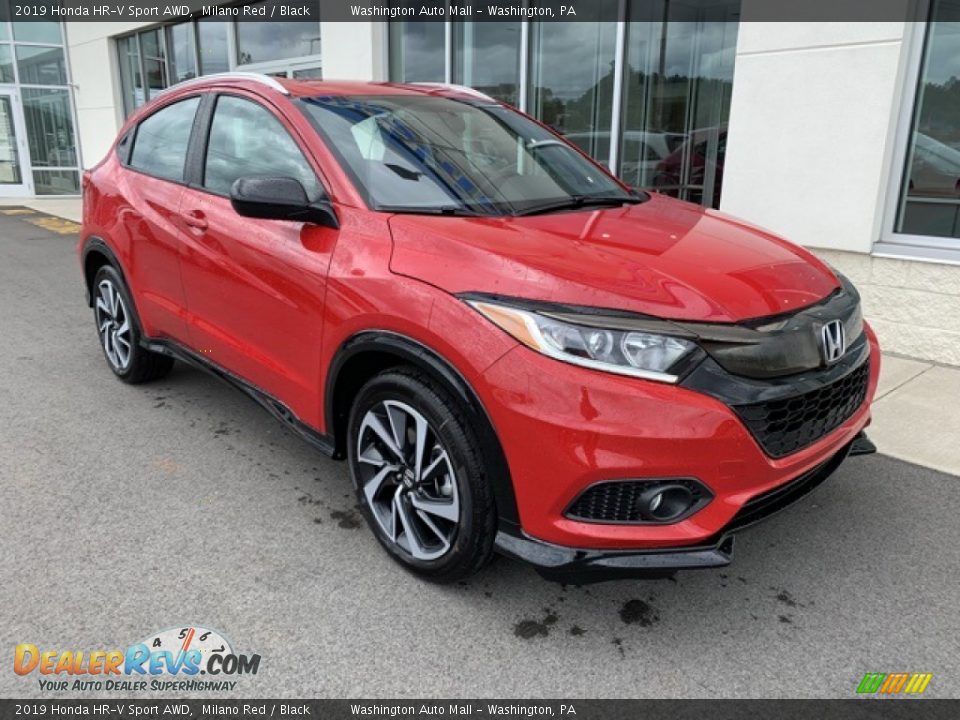 2019 Honda HR-V Sport AWD Milano Red / Black Photo #2