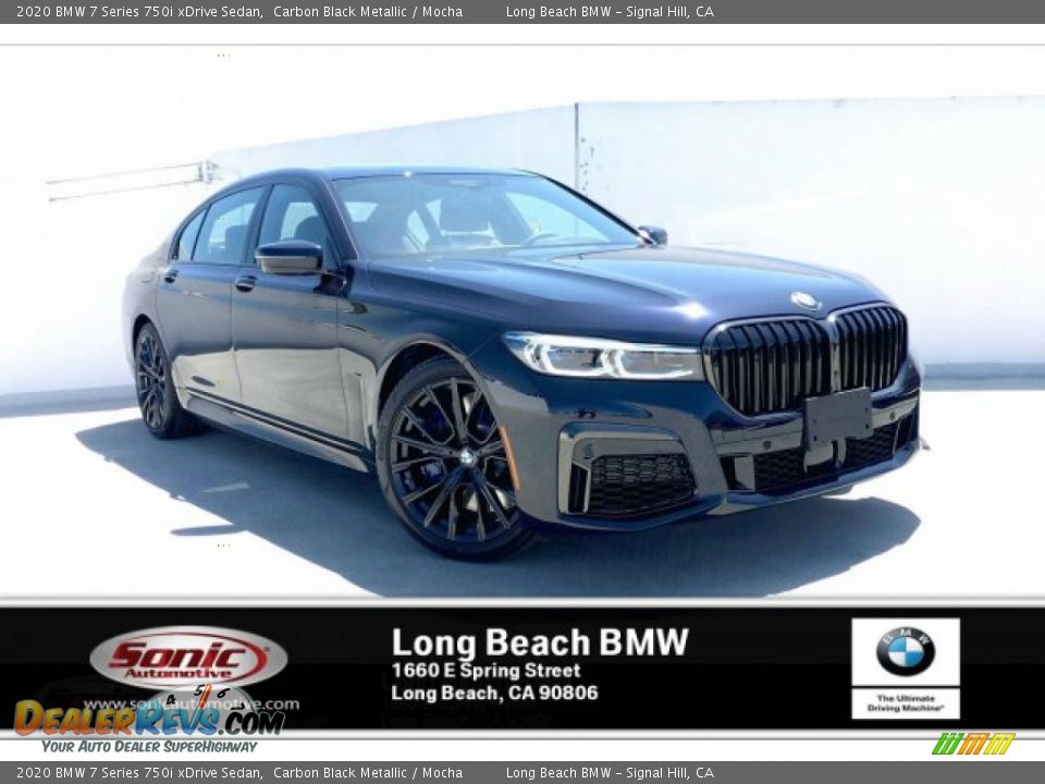 2020 BMW 7 Series 750i xDrive Sedan Carbon Black Metallic / Mocha Photo #1