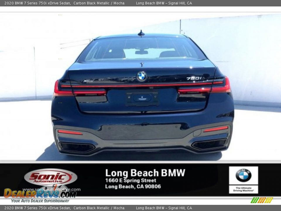 2020 BMW 7 Series 750i xDrive Sedan Carbon Black Metallic / Mocha Photo #3