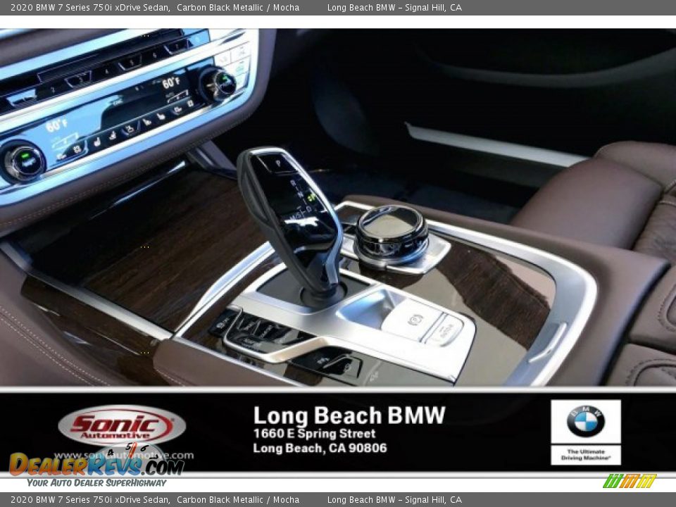 2020 BMW 7 Series 750i xDrive Sedan Carbon Black Metallic / Mocha Photo #6