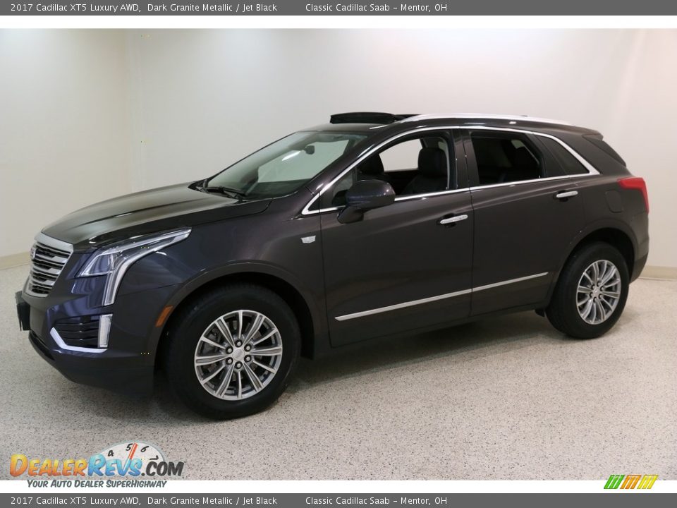 2017 Cadillac XT5 Luxury AWD Dark Granite Metallic / Jet Black Photo #3