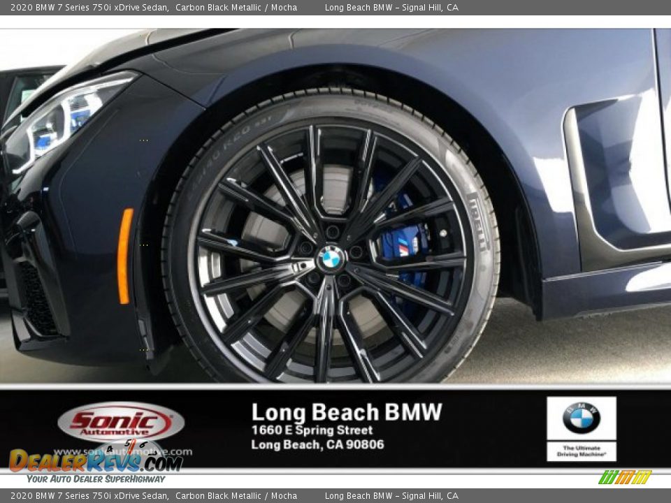2020 BMW 7 Series 750i xDrive Sedan Carbon Black Metallic / Mocha Photo #9