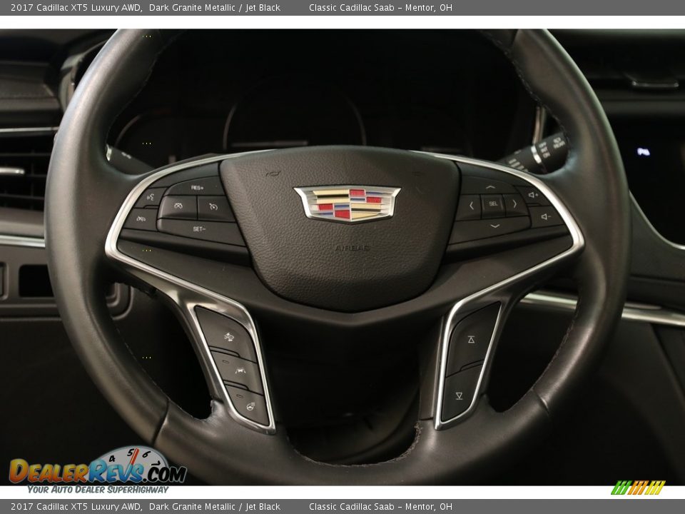 2017 Cadillac XT5 Luxury AWD Dark Granite Metallic / Jet Black Photo #7