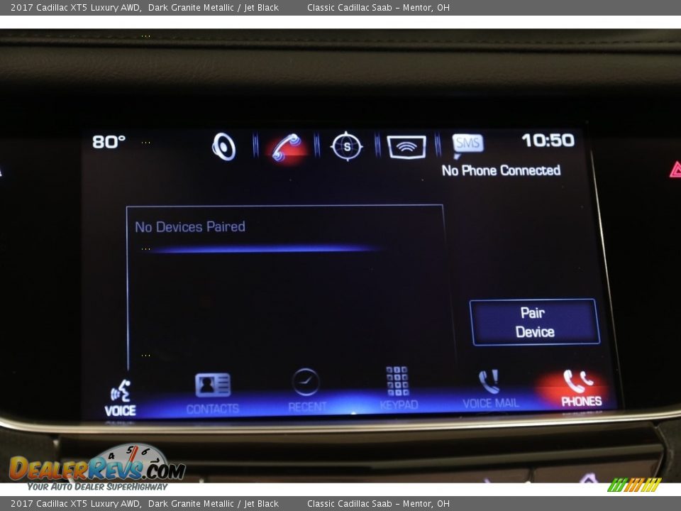 2017 Cadillac XT5 Luxury AWD Dark Granite Metallic / Jet Black Photo #11