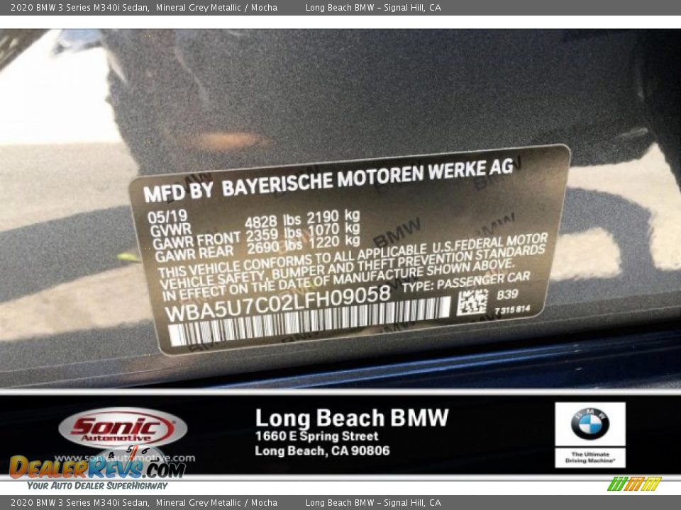 2020 BMW 3 Series M340i Sedan Mineral Grey Metallic / Mocha Photo #11