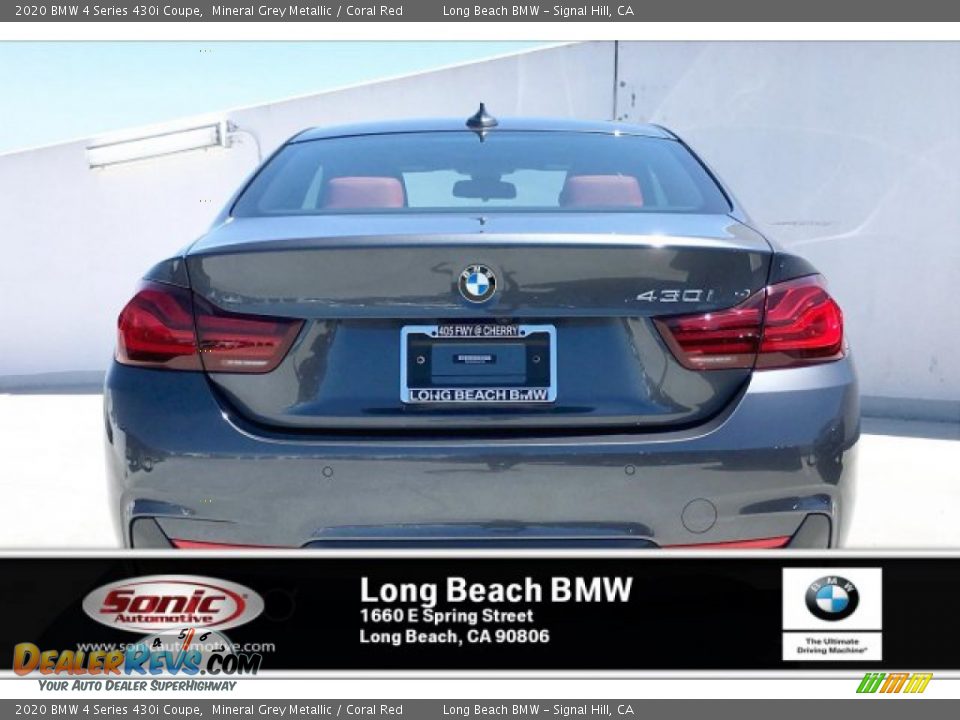 2020 BMW 4 Series 430i Coupe Mineral Grey Metallic / Coral Red Photo #3