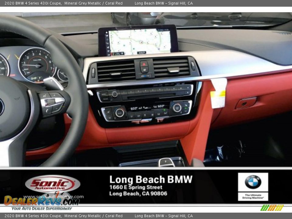 2020 BMW 4 Series 430i Coupe Mineral Grey Metallic / Coral Red Photo #5