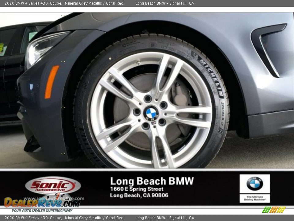 2020 BMW 4 Series 430i Coupe Mineral Grey Metallic / Coral Red Photo #9
