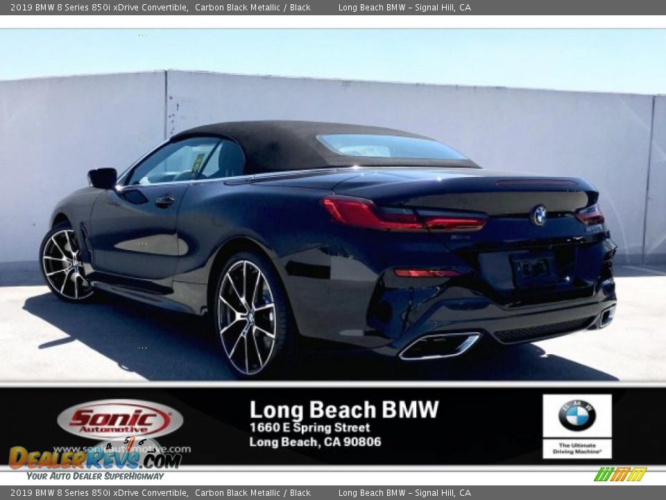 2019 BMW 8 Series 850i xDrive Convertible Carbon Black Metallic / Black Photo #2