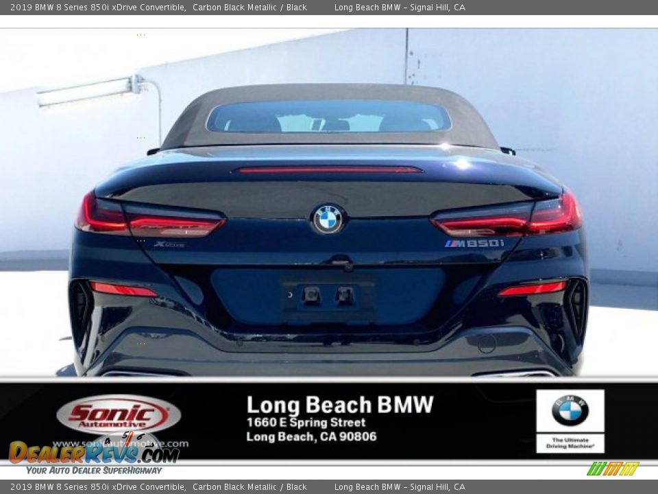 2019 BMW 8 Series 850i xDrive Convertible Carbon Black Metallic / Black Photo #3