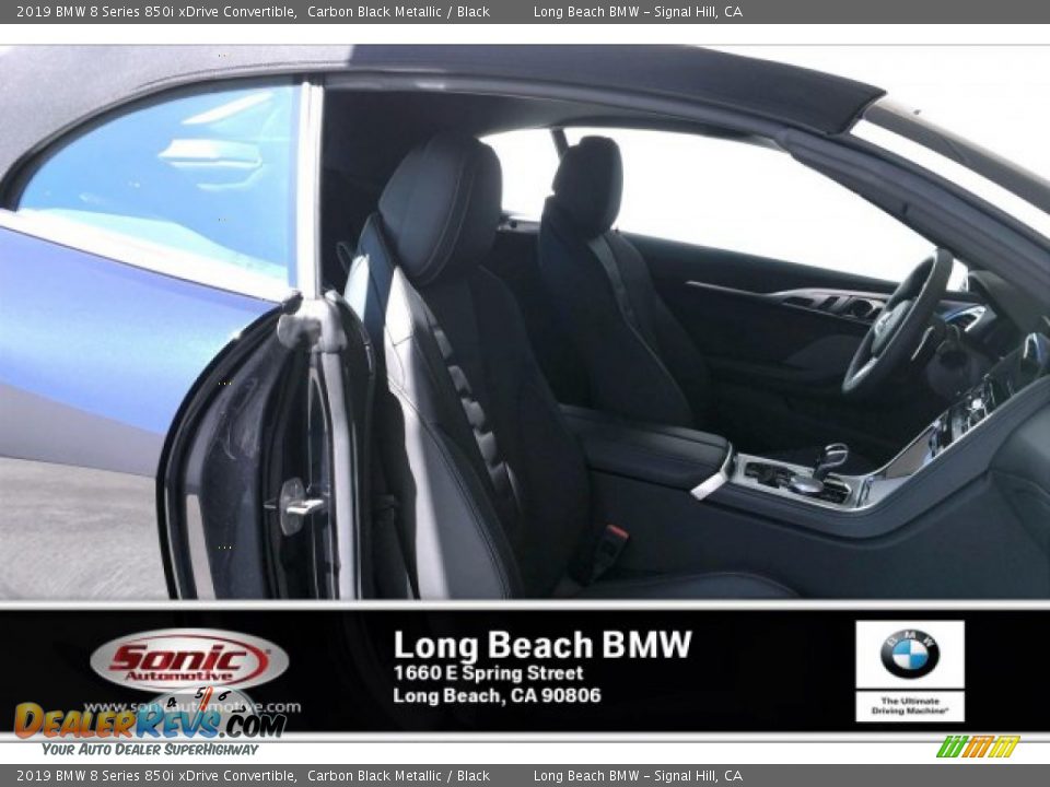 2019 BMW 8 Series 850i xDrive Convertible Carbon Black Metallic / Black Photo #7