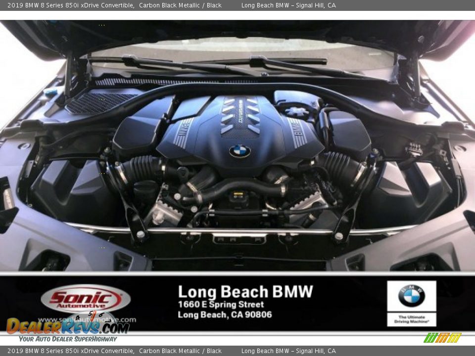 2019 BMW 8 Series 850i xDrive Convertible Carbon Black Metallic / Black Photo #8